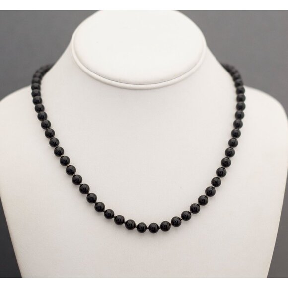 Bead Here Now Black Beaded Necklace 25 inch - G4 - Picture 1 of 4